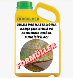 GÜLDE PAS HASTALIĞINA KARŞI ÇOK ETKİLİ VE EKONOMİK DOĞAL FUNGİSİT İLACI İMALAT FORMÜLÜ VE ÜRETİM YÖNTEMİ VE UYGULAMA DOZAJLARI