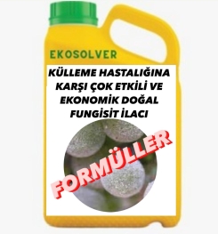 KÜLLEME HASTALIĞINA KARŞI ÇOK ETKİLİ VE EKONOMİK DOĞAL FUNGİSİT İLACI İMALAT FORMÜLÜ VE ÜRETİM YÖNTEMİ  VE UYGULAMA DOZAJLARI