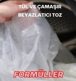 TÜL VE ÇAMAŞIR BEYAZLATICI TOZ ÜRETİM FORMÜLLERİ VE ÜRETİM YÖNTEMLERİ