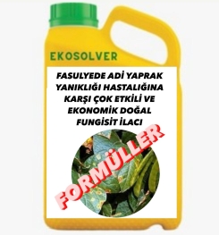 FASULYEDE ADİ YAPRAK YANIKLIĞI HASTALIĞINA KARŞI ÇOK ETKİLİ VE EKONOMİK DOĞAL FUNGİSİT İLACI İMALAT FORMÜLÜ VE ÜRETİM YÖNTEMİ VE UYGULAMA DOZAJLARI