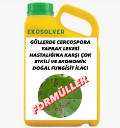 GÜLLERDE CERCOSPORA YAPRAK LEKESİ HASTALIĞINA KARŞI ÇOK ETKİLİ VE EKONOMİK DOĞAL FUNGİSİT İLACI İMALAT FORMÜLÜ VE ÜRETİM YÖNTEMİ VE UYGULAMA DOZAJLARI