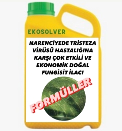 NARENCİYEDE TRİSTEZA VİRÜSÜ HASTALIĞINA KARŞI ÇOK ETKİLİ VE EKONOMİK DOĞAL FUNGİSİT İLACI İMALAT FORMÜLÜ VE ÜRETİM YÖNTEMİ VE UYGULAMA DOZAJLARI