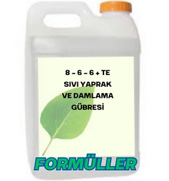 8 – 6 – 6 + TE SIVI YAPRAK VE DAMLAMA GÜBRESİ ÜRETİM FORMÜLLERİ VE ÜRETİM YÖNTEMLERİ