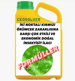 İKİ NOKTALI KIRMIZI ÖRÜMCEK ZARARLISINA KARŞI ÇOK ETKİLİ VE EKONOMİK DOĞAL İNSEKTİSİT İLACI İMALAT FORMÜLÜ VE ÜRETİM YÖNTEMİ