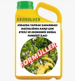 KİRAZDA YAPRAK SARARMASI HASTALIĞINA KARŞI ÇOK ETKİLİ VE EKONOMİK DOĞAL FUNGİSİT İLACI İMALAT FORMÜLÜ VE ÜRETİM YÖNTEMİ VE UYGULAMA DOZAJLARI