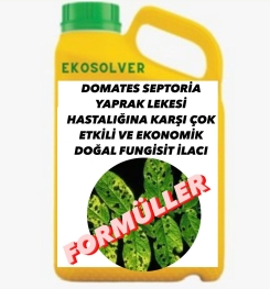 DOMATES SEPTORİA YAPRAK LEKESİ HASTALIĞINA KARŞI ÇOK ETKİLİ VE EKONOMİK DOĞAL FUNGİSİT İLACI İMALAT FORMÜLÜ VE ÜRETİM YÖNTEMİ VE UYGULAMA DOZAJLARI