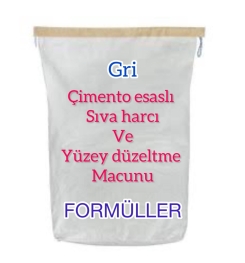 GRİ ÇİMENTO ESASLI SIVA HARCI VE YÜZEY DÜZELTME MACUNU ÜRETİM FORMÜLLERİ VE ÜRETİM YÖNTEMLERİ