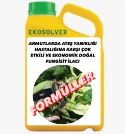 ARMUTLARDA ATEŞ YANIKLIĞI HASTALIĞINA KARŞI ÇOK ETKİLİ VE EKONOMİK DOĞAL FUNGİSİT İLACI İMALAT FORMÜLÜ VE ÜRETİM YÖNTEMİ VE UYGULAMA DOZAJLARI